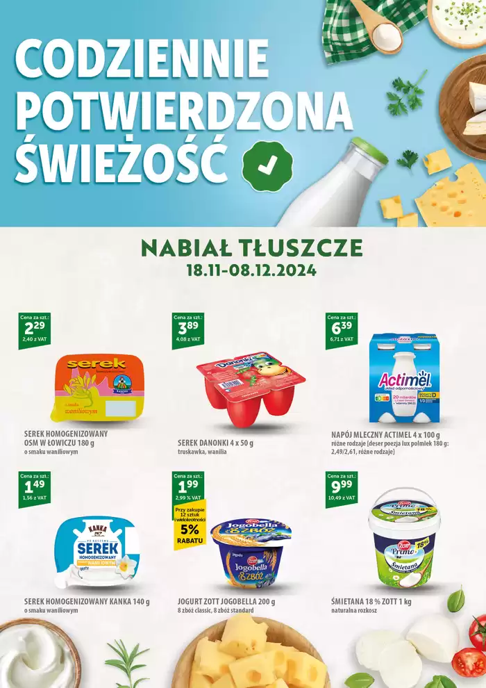 Katalog Eurocash w: Mielec | Codziennie Potwierdzona Świeżość | 18.11.2022 - 8.12.2024