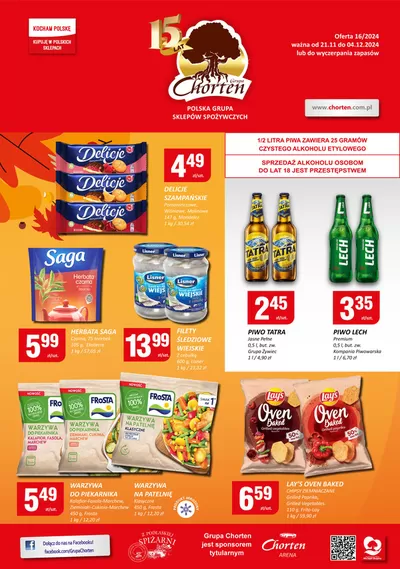 Promocje Supermarkety w Białystok | Najlepsze oferty dla wszystkich klientów de Chorten | 18.11.2024 - 2.12.2024