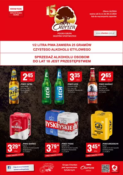 Promocje Supermarkety w Białystok | Świetna oferta dla wszystkich klientów de Chorten | 18.11.2024 - 2.12.2024