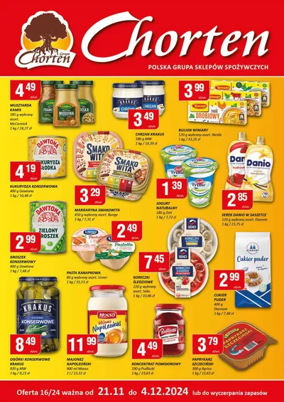 Promocje Supermarkety w Piaseczno | Ekskluzywne okazje de Chorten | 18.11.2024 - 2.12.2024