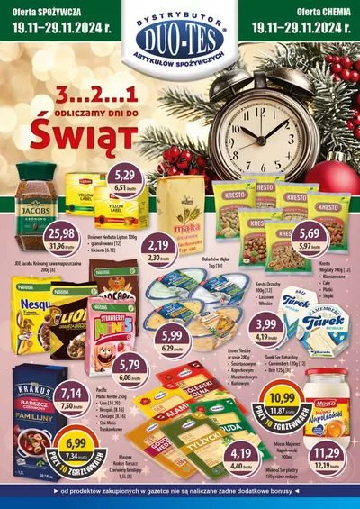 Promocje Supermarkety w Pułtusk | Gazetka Listopad 2024 część 2 de DUO-TES | 19.11.2024 - 29.11.2024