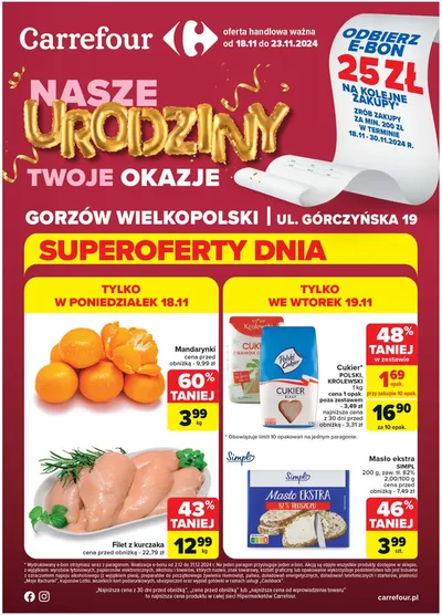 Katalog Carrefour | Gazetka Nasze urodziny Twoje okazje | 17.11.2024 - 23.11.2024