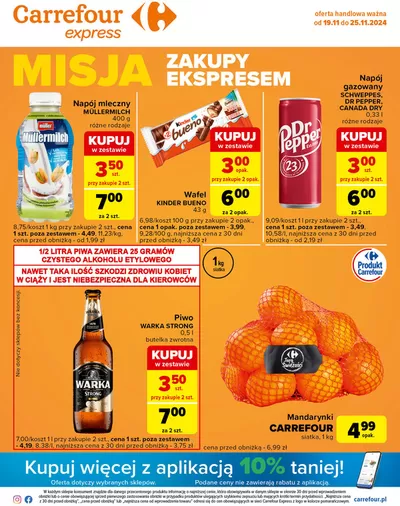 Promocje Supermarkety w Warszawa | Gazetka Express de Carrefour Express | 18.11.2024 - 25.11.2024