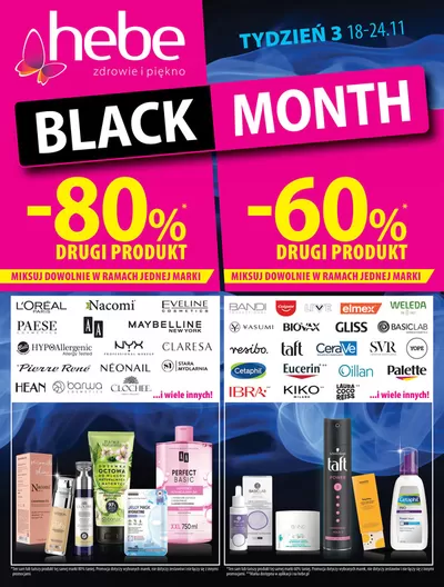 Promocje Perfumy i kosmetyki w Lublin | Hebe gazetka de Hebe | 19.11.2024 - 3.12.2024