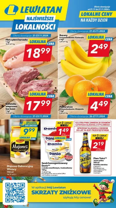 Promocje Supermarkety w Nysa | Atrakcyjne oferty specjalne dla wszystkich de Lewiatan | 19.11.2024 - 3.12.2024