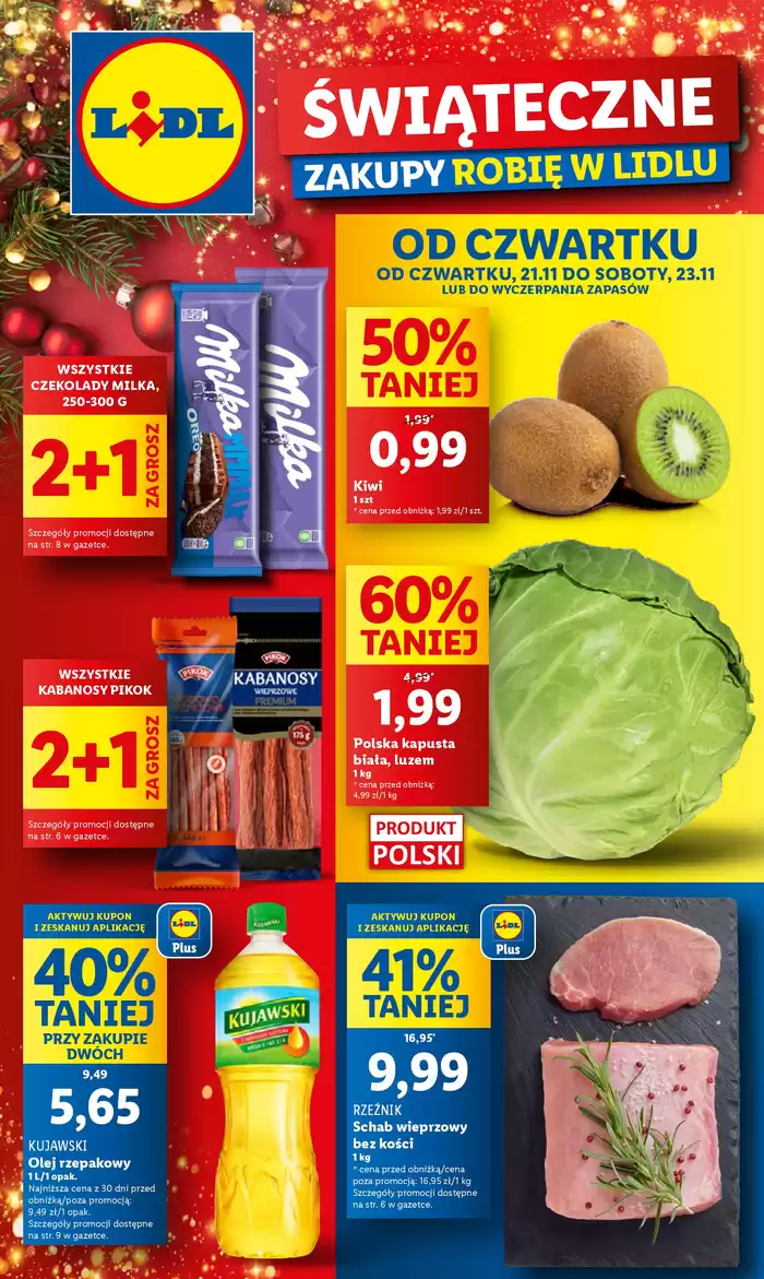 Katalog Lidl w: Lubin | OFERTA WAŻNA OD 21.11 DO 23.11 | 20.11.2024 - 23.11.2024