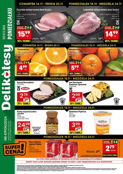 Katalog Delikatesy Centrum w: Brzeg | Ekskluzywne okazje | 18.11.2024 - 24.11.2024