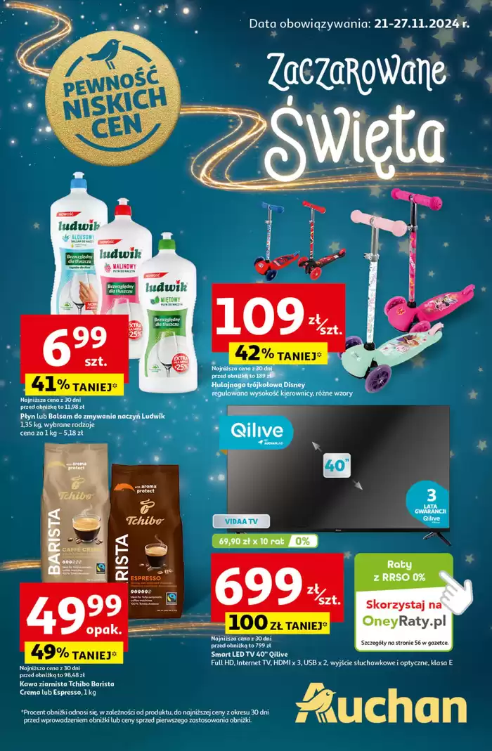 Katalog Auchan w: Gdańsk | Gazetka Pewność Niskich Cen Hipermarket Auchan | 21.11.2024 - 27.11.2024