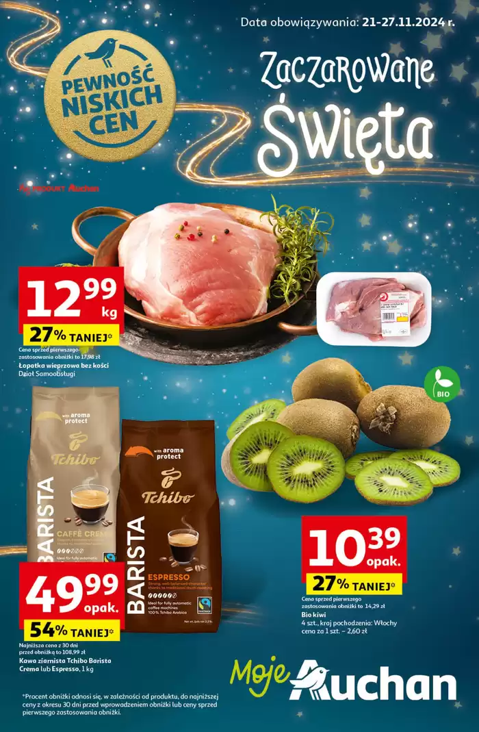 Katalog Auchan w: Katowice | Gazetka Pewność Niskich Cen Moje Auchan | 21.11.2024 - 27.11.2024