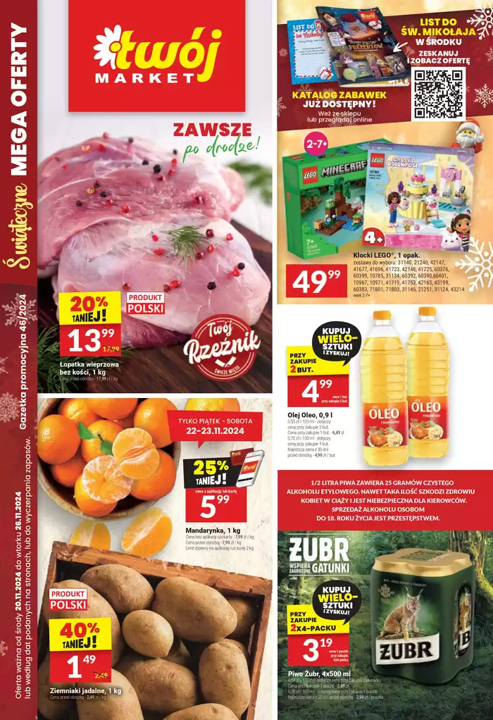 Katalog Twój Market w: Strzelno | Twój Market gazetka | 20.11.2024 - 26.11.2024