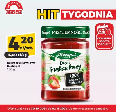 Promocje Supermarkety w Babice (Małopolskie) | Świetna oferta dla łowców okazji de Delikatesy Sezam | 20.11.2024 - 4.12.2024