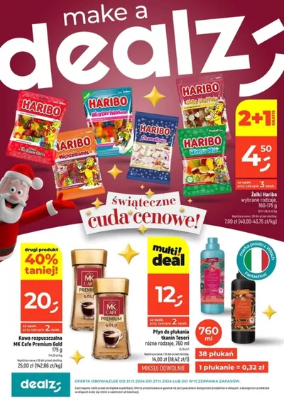 Promocje Supermarkety w Skarżysko-Kamienna | Dealz NOWA GAZETKA de Dealz | 21.11.2024 - 27.11.2024