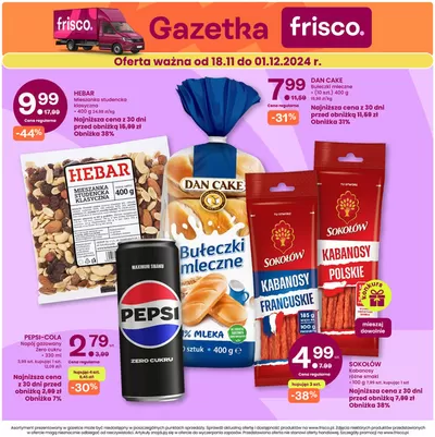 Promocje Supermarkety | Gazetka frisco do 1.13  de Frisco.pl | 20.11.2024 - 1.12.2024