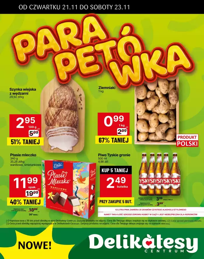 Katalog Delikatesy Centrum w: Jadowniki | Świetne rabaty na wybrane produkty | 21.11.2024 - 23.11.2024