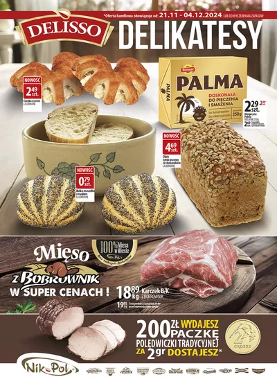 Promocje Supermarkety w Bieruń | Delisso Delikatesy gazetka de Delisso Delikatesy | 21.11.2024 - 5.12.2024