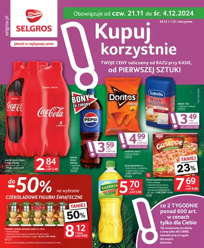 Katalog Selgros w: Długołęka | Oferta dla profesjonalistów | 21.11.2024 - 4.12.2024