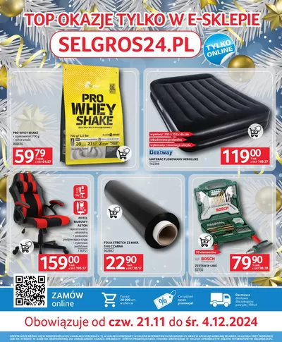 Katalog Selgros w: Katowice | Top okazje tylko W E-sklepie | 21.11.2024 - 4.12.2024