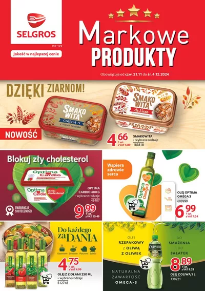 Katalog Selgros w: Katowice | Markowe Produkty | 21.11.2024 - 4.12.2024