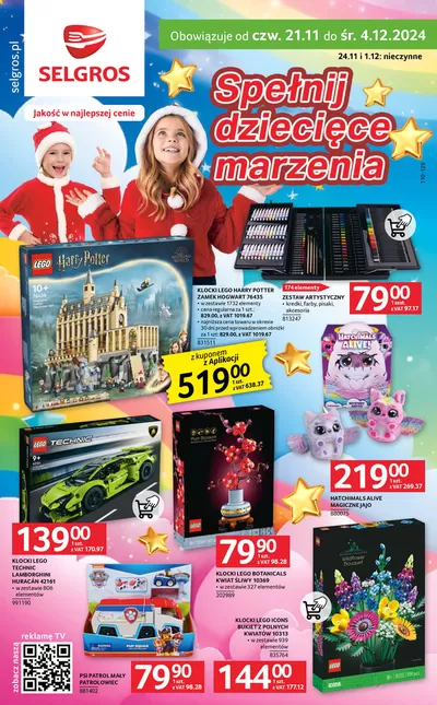 Katalog Selgros w: Katowice | Katalog Zabawki | 21.11.2024 - 4.12.2024