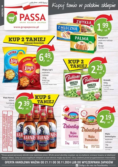 Promocje Supermarkety w Sędziszów Małopolski | Orzech gazetka de Orzech | 21.11.2024 - 5.12.2024