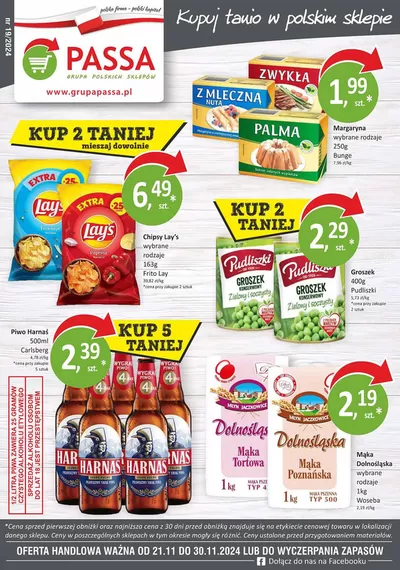 Promocje Supermarkety w Zagórz | Passa gazetka de Passa | 22.11.2024 - 6.12.2024