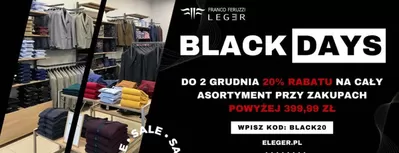 Promocje Ubrania, buty i akcesoria w Jaworzno | Black days  de Franco Feruzzi | 22.11.2024 - 30.11.2024