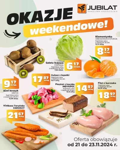 Promocje Supermarkety w Zielonki | Promocja na WEEKEND! de Jubilat | 23.11.2024 - 7.12.2024