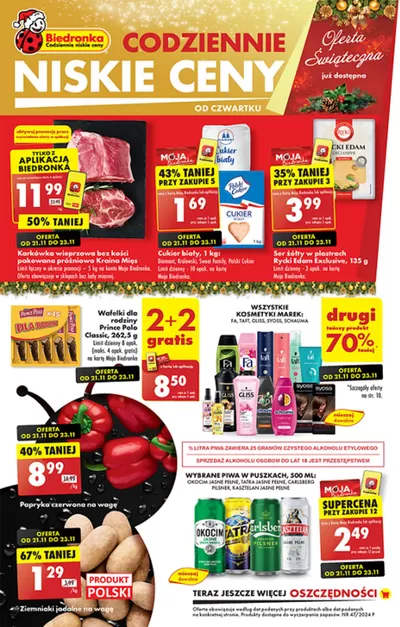 Promocje Supermarkety w Świecie | Oferty dla łowców okazji de Biedronka | 23.11.2024 - 7.12.2024