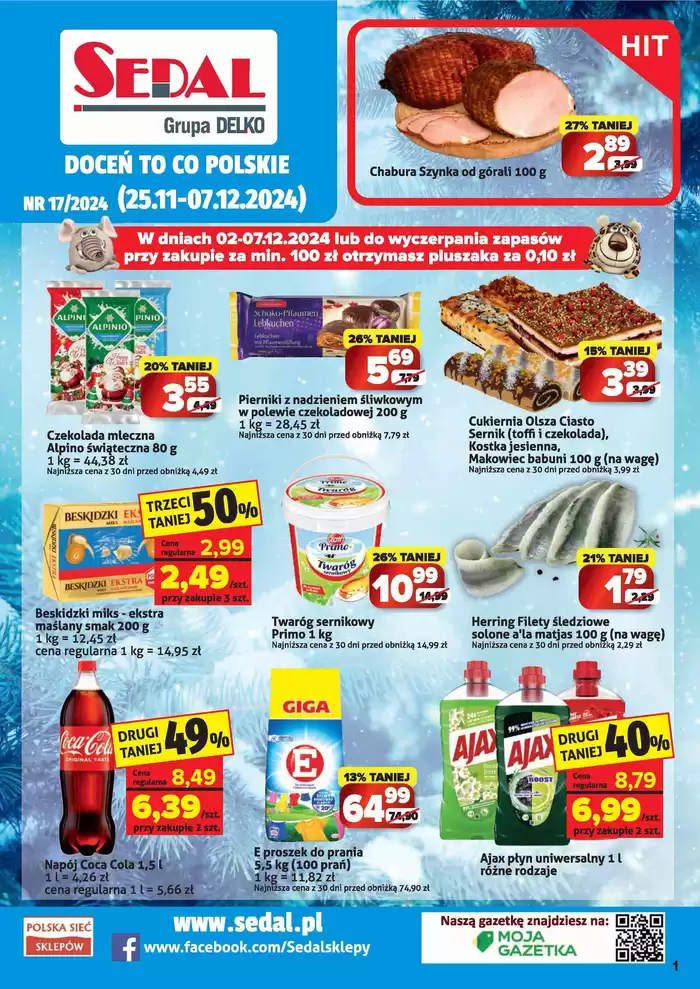 Katalog Sedal w: Bełchatów | Świetna oferta dla wszystkich klientów | 25.11.2024 - 7.12.2024