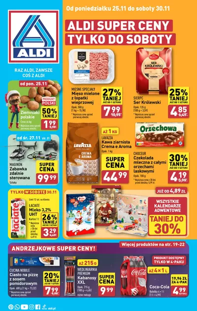 Promocje Supermarkety w Ełk | Nasze najlepsze okazje de Aldi | 23.11.2024 - 7.12.2024