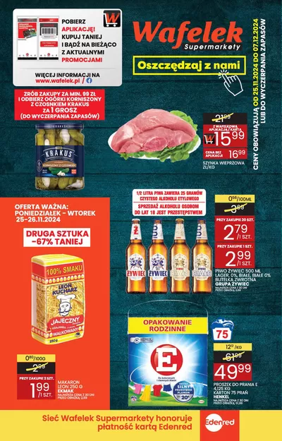 Promocje Supermarkety w Klucze | Wafelek Aktualna gazetka de Wafelek | 25.11.2024 - 7.12.2024