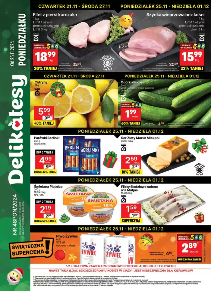 Katalog Delikatesy Centrum w: Przecław | Odkryj atrakcyjne oferty | 25.11.2024 - 1.12.2024