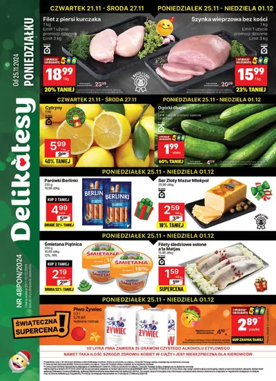 Katalog Delikatesy Centrum w: Iwonicz-Zdrój | Odkryj atrakcyjne oferty | 25.11.2024 - 1.12.2024