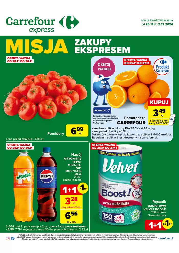 Katalog Carrefour Express w: Cybulice Duże | Świetne rabaty na wybrane produkty | 25.11.2024 - 2.12.2024