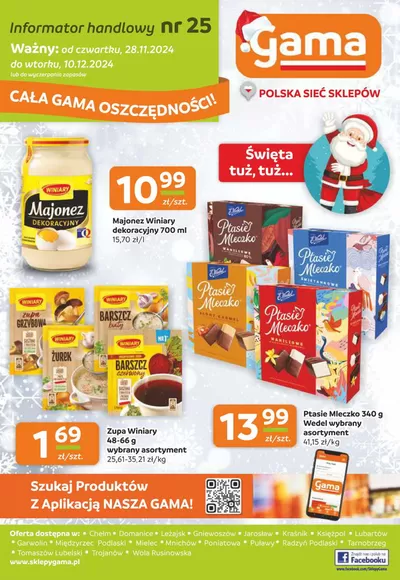 Promocje Supermarkety w Puławy | Atrakcyjne oferty specjalne dla wszystkich de GAMA | 28.11.2024 - 12.12.2024