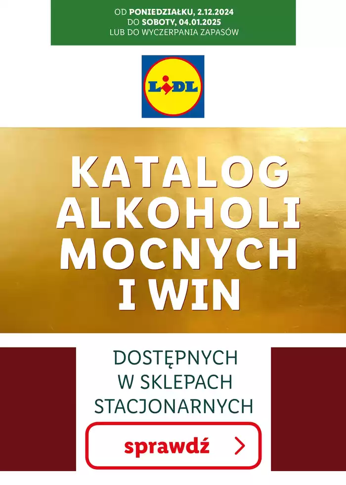 Katalog Lidl w: Kraków | KATALOG ALKOHOLI MOCNYCH I WIN | 2.12.2024 - 4.01.2025