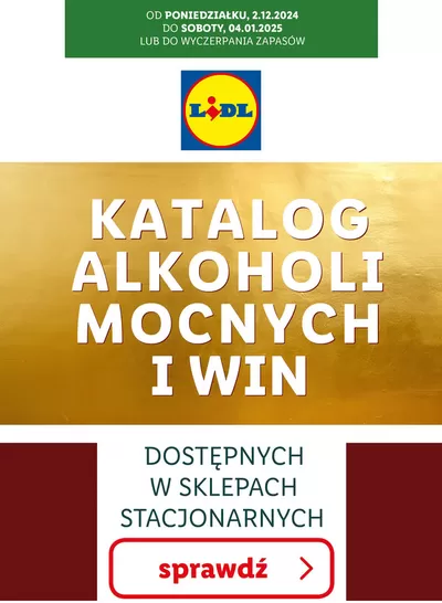 Katalog Lidl w: Ząbki | KATALOG ALKOHOLI MOCNYCH I WIN | 2.12.2024 - 4.01.2025