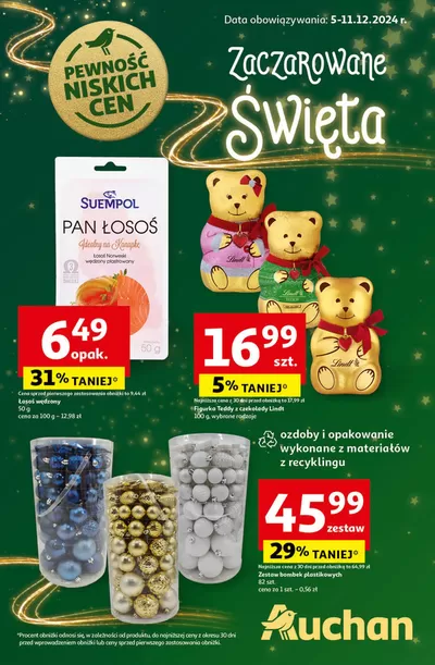 Katalog Auchan w: Bydgoszcz | Gazetka Pewność Niskich Cen Hipermarket Auchan | 5.12.2024 - 11.12.2024