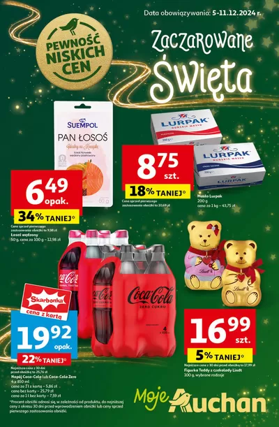 Katalog Auchan w: Warszawa | Gazetka Pewność Niskich Cen Moje Auchan | 5.12.2024 - 11.12.2024