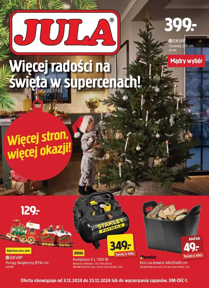 Katalog Jula | Więcej radości na Święta w supercenach! | 3.12.2024 - 25.12.2024