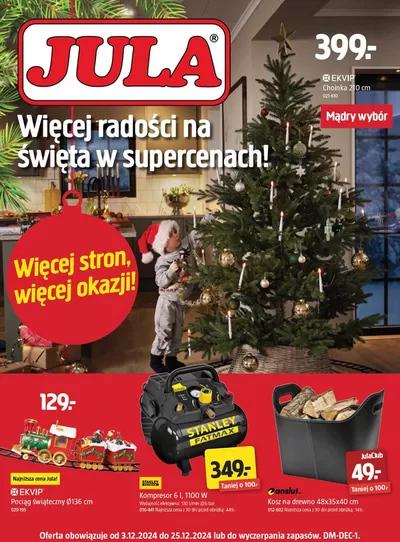 Promocje Budownictwo i ogród w Kielce | Więcej radości na Święta w supercenach! de Jula | 3.12.2024 - 25.12.2024