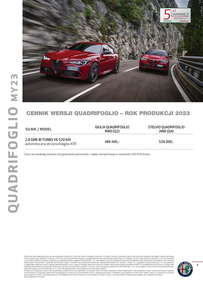 Katalog Alfa Romeo w: Poznań | Alfa Romeo Stelvio | 3.08.2023 - 3.08.2024