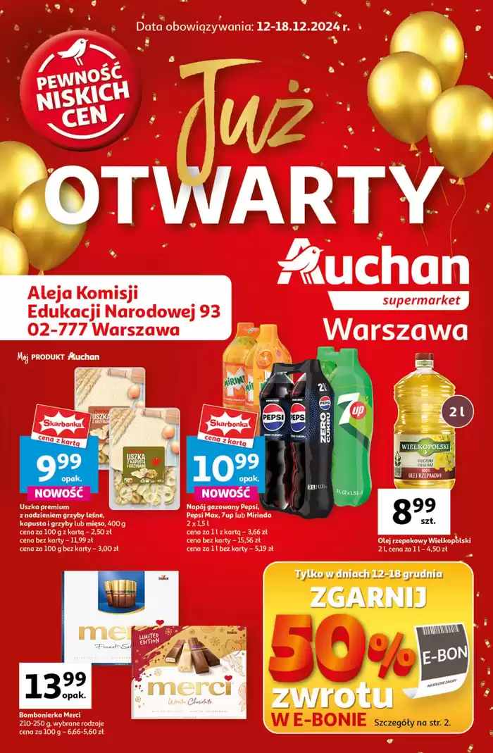 Katalog Auchan w: Katowice | Już Otwarty KEN Supermarket Auchan | 12.12.2024 - 18.12.2024