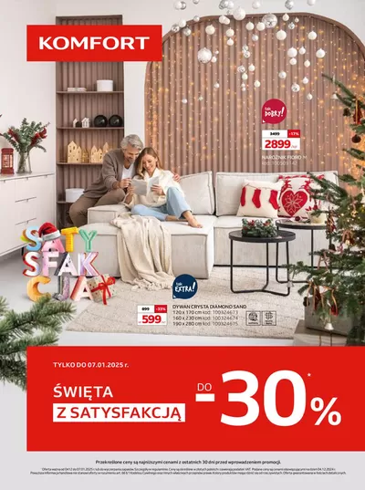 Promocje Dom i meble w Goleniów | Gazetka Komfort de Komfort | 11.12.2024 - 25.12.2024