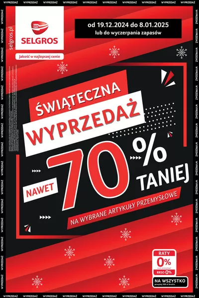 Katalog Selgros w: Zabrze | Katalog Wyprzedaż Artykułów Przemysłowych | 19.12.2024 - 2.01.2025