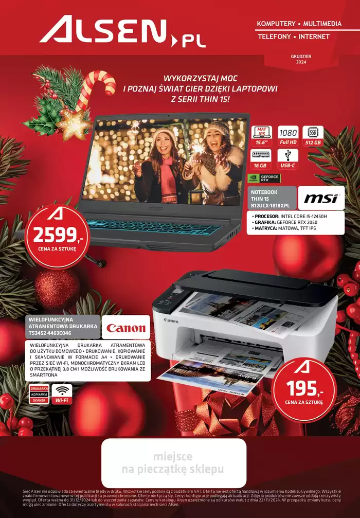 Katalog Alsen.pl | Oferta ważna do 31/12/2024 | 23.12.2024 - 31.12.2024