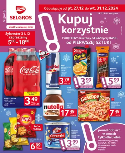 Katalog Selgros w: Zabrze | Oferta dla profesjonalistów - Sylwester | 27.12.2024 - 31.12.2024