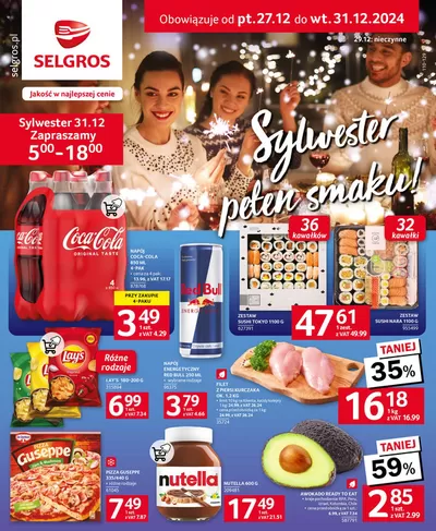 Katalog Selgros w: Zabrze | Oferta Spożywcza Sylwester | 27.12.2024 - 31.12.2024