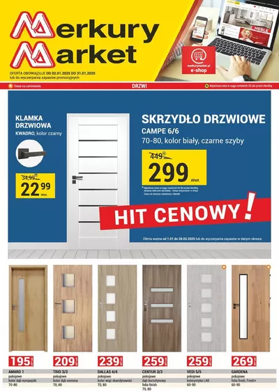 Promocje Budownictwo i ogród w Kraków | Merkury Market gazetka de Merkury Market | 2.01.2025 - 31.01.2025