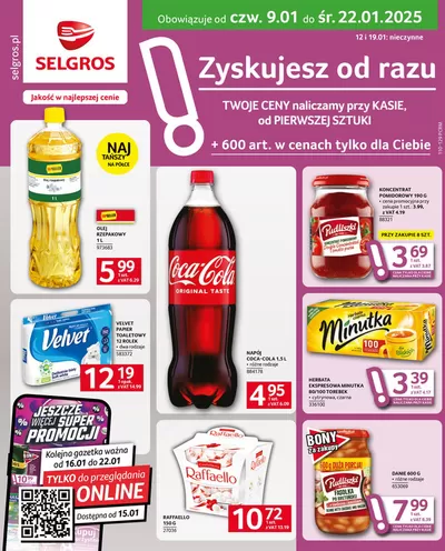 Katalog Selgros w: Ruda Śląska | Oferta dla profesjonalistów | 9.01.2025 - 22.01.2025